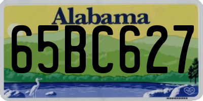 AL license plate 65BC627