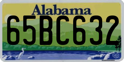 AL license plate 65BC632