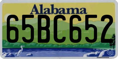 AL license plate 65BC652