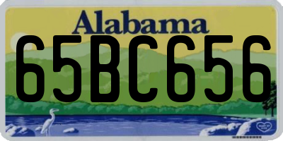 AL license plate 65BC656
