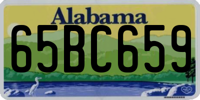 AL license plate 65BC659