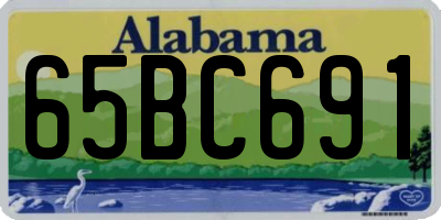 AL license plate 65BC691