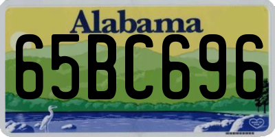 AL license plate 65BC696