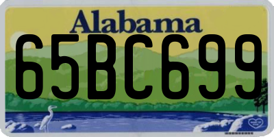 AL license plate 65BC699