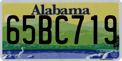 AL license plate 65BC719