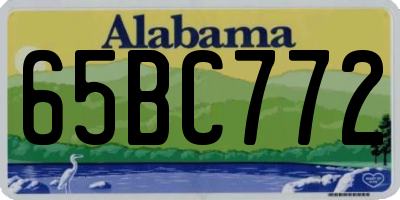 AL license plate 65BC772