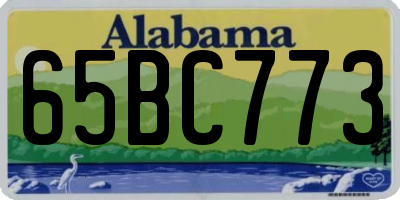 AL license plate 65BC773