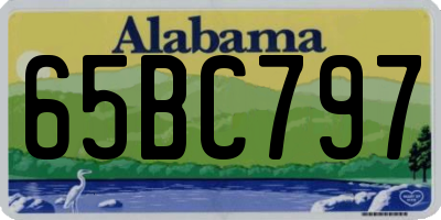 AL license plate 65BC797