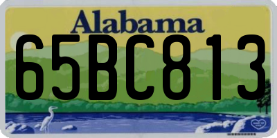 AL license plate 65BC813