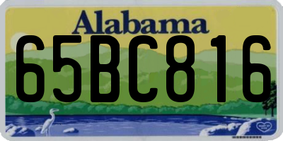 AL license plate 65BC816