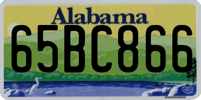 AL license plate 65BC866