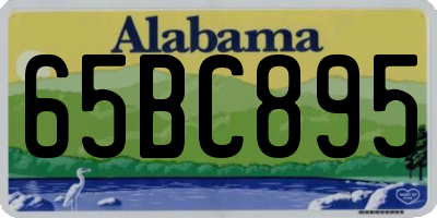 AL license plate 65BC895