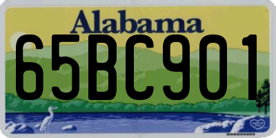 AL license plate 65BC901