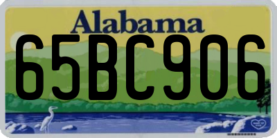 AL license plate 65BC906