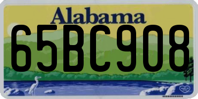 AL license plate 65BC908