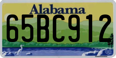 AL license plate 65BC912