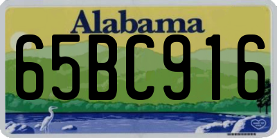 AL license plate 65BC916