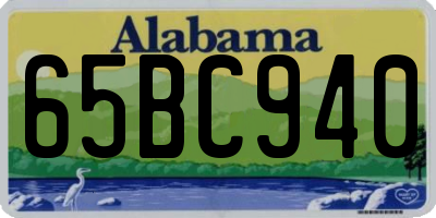 AL license plate 65BC940