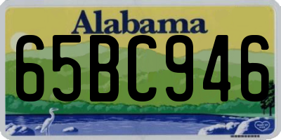 AL license plate 65BC946