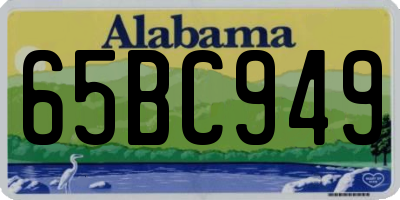 AL license plate 65BC949