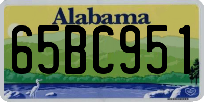AL license plate 65BC951