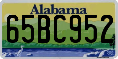 AL license plate 65BC952