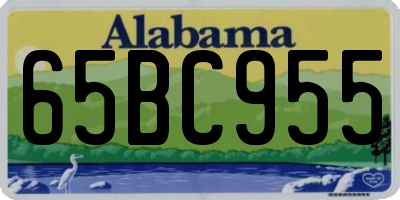 AL license plate 65BC955