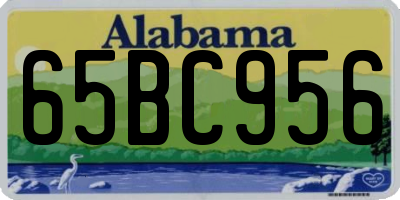 AL license plate 65BC956