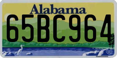 AL license plate 65BC964