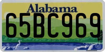 AL license plate 65BC969