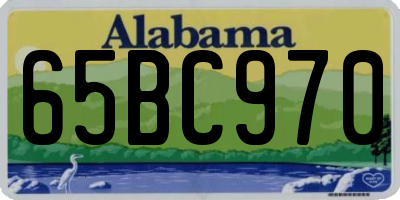 AL license plate 65BC970