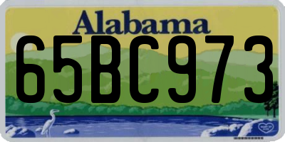 AL license plate 65BC973