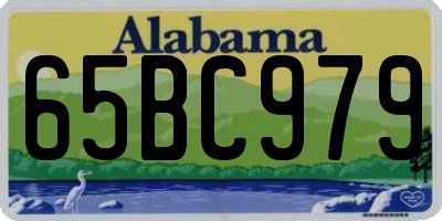 AL license plate 65BC979