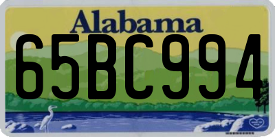 AL license plate 65BC994