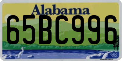 AL license plate 65BC996