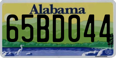 AL license plate 65BD044