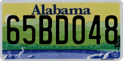 AL license plate 65BD048