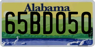 AL license plate 65BD050
