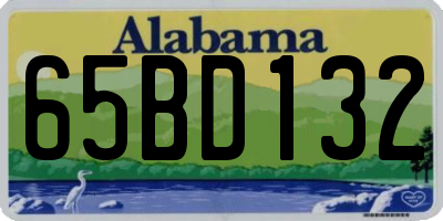 AL license plate 65BD132