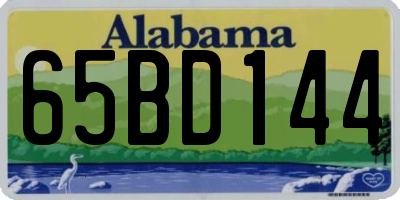 AL license plate 65BD144
