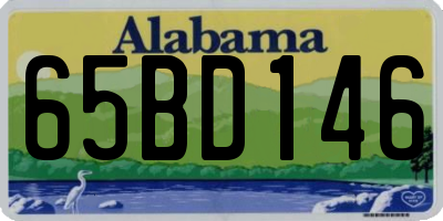 AL license plate 65BD146
