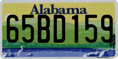 AL license plate 65BD159