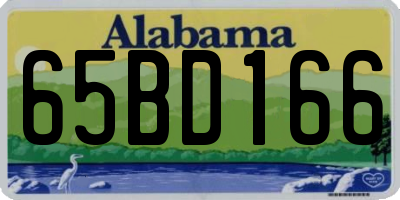 AL license plate 65BD166