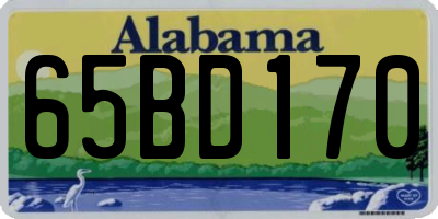 AL license plate 65BD170