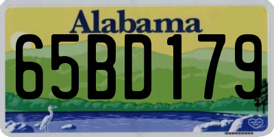 AL license plate 65BD179