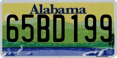 AL license plate 65BD199