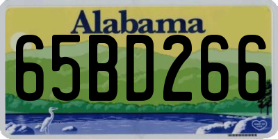 AL license plate 65BD266