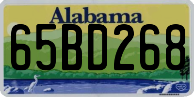 AL license plate 65BD268