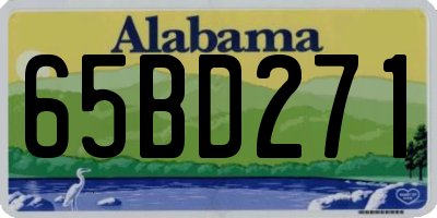 AL license plate 65BD271