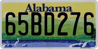 AL license plate 65BD276